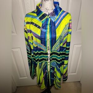 Akira satin shirt worn as a dress once size 2X